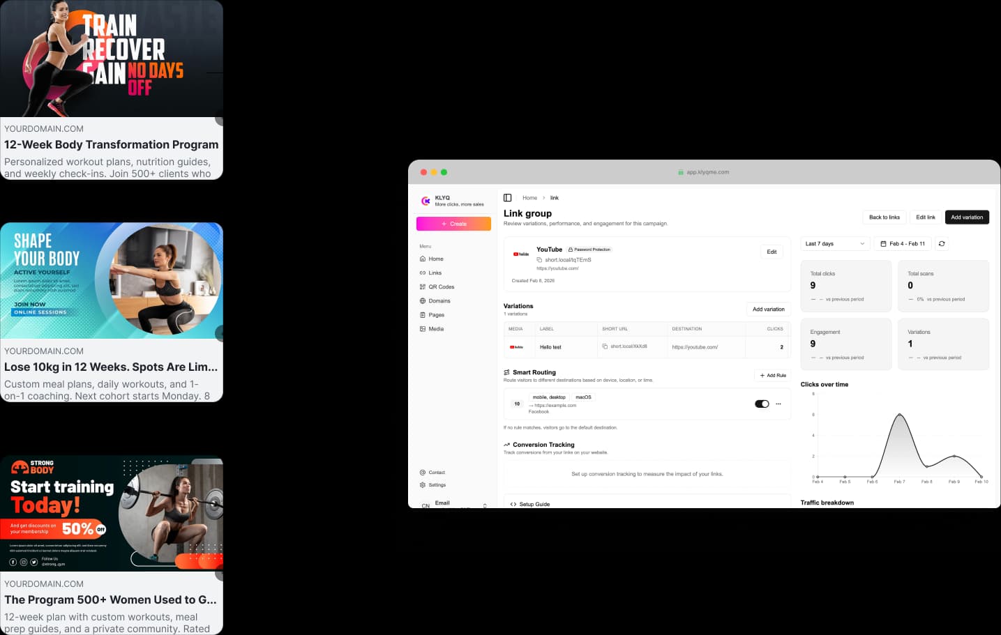 A/B test your link in bio. The feature no one else has