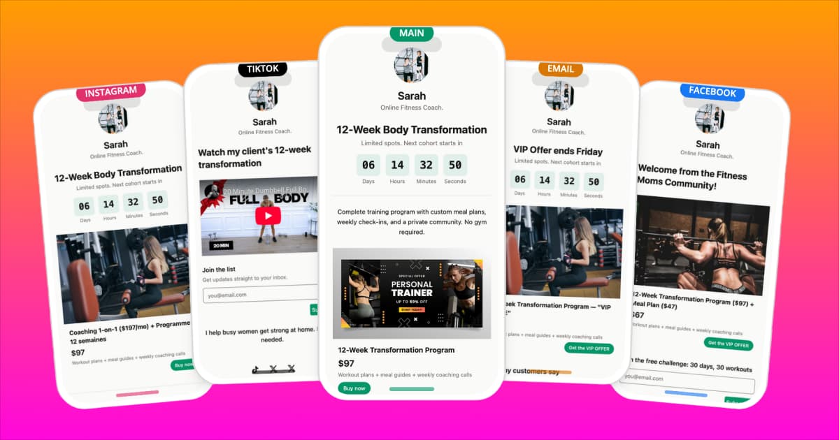 Link-in-Bio for Fitness Coaches: Sell Programs, Capture Leads & Grow Your Business